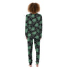 Leaf Swirl Cannabis Print Pattern Women's Pajamas-grizzshop