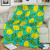 Lemon Pattern Print Blanket-grizzshop