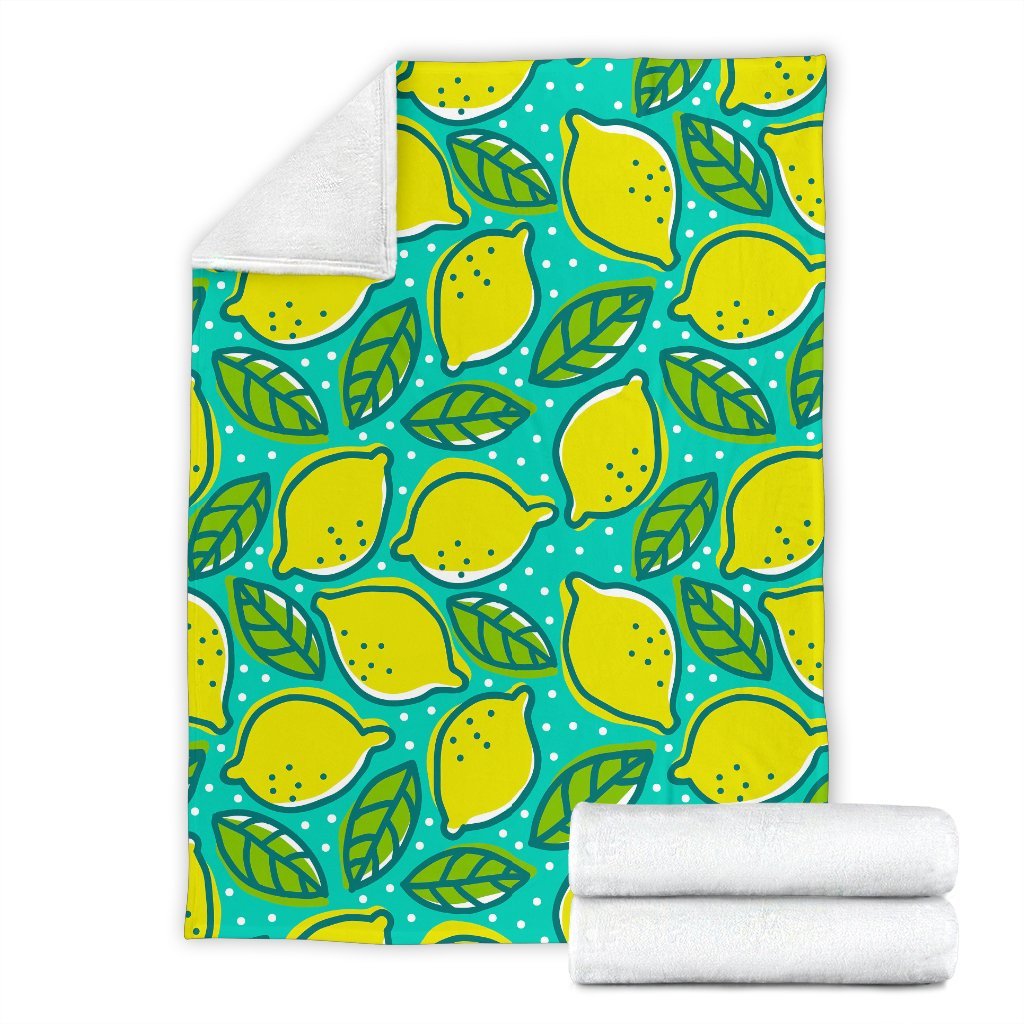 Lemon Pattern Print Blanket-grizzshop