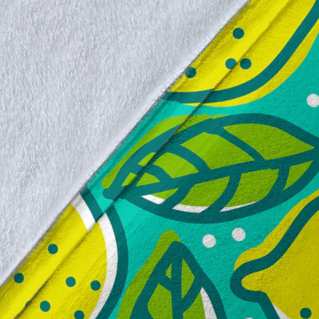 Lemon Pattern Print Blanket-grizzshop