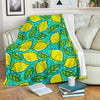 Lemon Pattern Print Blanket-grizzshop