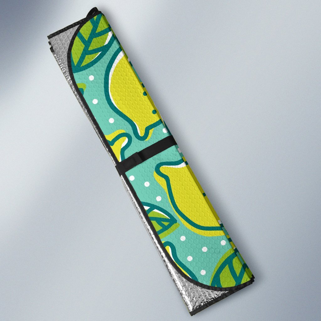 Lemon Pattern Print Car Sun Shade-grizzshop