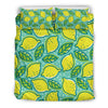 Lemon Pattern Print Duvet Cover Bedding Set-grizzshop