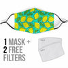 Lemon Pattern Print Face Mask-grizzshop