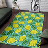 Lemon Pattern Print Floor Mat-grizzshop