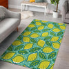 Lemon Pattern Print Floor Mat-grizzshop