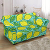 Lemon Pattern Print Loveseat Cover-grizzshop