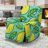 Lemon Pattern Print Recliner Cover-grizzshop