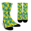 Lemon Pattern Print Unisex Crew Socks-grizzshop