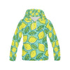 Lemon Pattern Print Women Pullover Hoodie-grizzshop