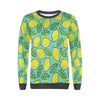 Lemon Pattern Print Women's Sweatshirt-grizzshop