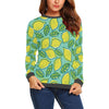 Lemon Pattern Print Women's Sweatshirt-grizzshop