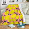 Lemon Print Pattern Blanket-grizzshop
