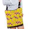 Lemon Print Pattern Crossbody Bags-grizzshop