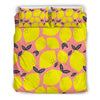Lemon Print Pattern Duvet Cover Bedding Set-grizzshop