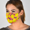 Lemon Print Pattern Face Mask-grizzshop