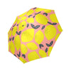 Lemon Print Pattern Foldable Umbrella-grizzshop