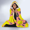 Lemon Print Pattern Hooded Blanket-grizzshop