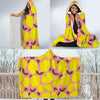 Lemon Print Pattern Hooded Blanket-grizzshop