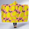 Lemon Print Pattern Hooded Blanket-grizzshop