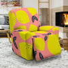 Lemon Print Pattern Recliner Cover-grizzshop