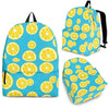 Lemon Slice Pattern Print Backpack-grizzshop