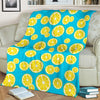 Lemon Slice Pattern Print Blanket-grizzshop