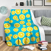 Lemon Slice Pattern Print Blanket-grizzshop