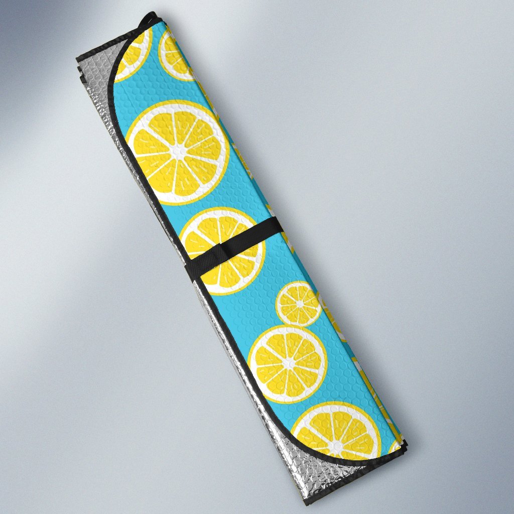 Lemon Slice Pattern Print Car Sun Shade-grizzshop