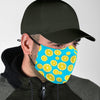 Lemon Slice Pattern Print Face Mask-grizzshop