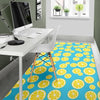 Lemon Slice Pattern Print Floor Mat-grizzshop