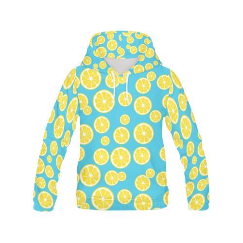 Lemon Slice Pattern Print Men Pullover Hoodie-grizzshop