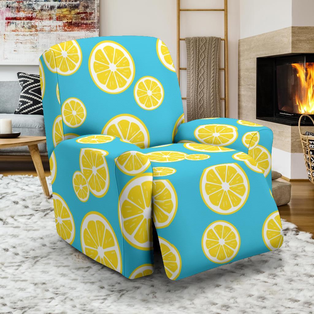 Lemon Slice Pattern Print Recliner Cover-grizzshop