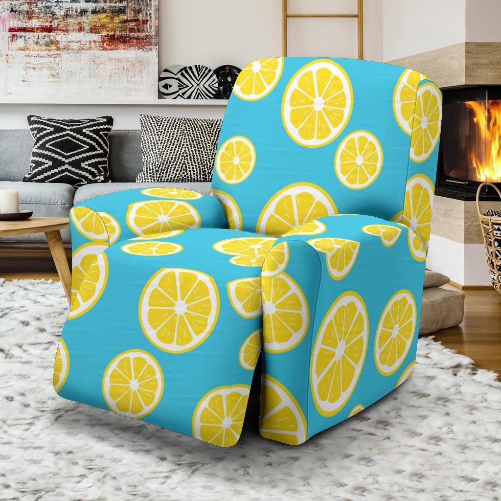 Lemon Slice Pattern Print Recliner Cover-grizzshop