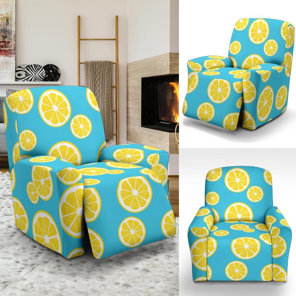 Lemon Slice Pattern Print Recliner Cover-grizzshop