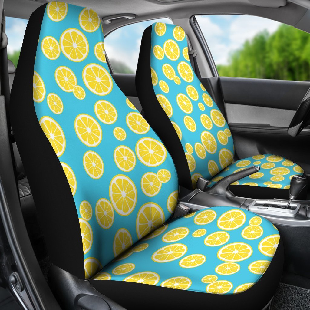 Lemon Slice Pattern Print Universal Fit Car Seat Cover-grizzshop