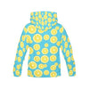 Lemon Slice Pattern Print Women Pullover Hoodie-grizzshop