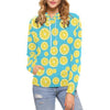 Lemon Slice Pattern Print Women Pullover Hoodie-grizzshop