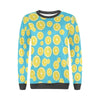 Lemon Slice Pattern Print Women's Sweatshirt-grizzshop