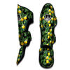 Lemon Tropical Print Pattern Muay Thai Shin Guards-grizzshop