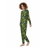 Lemon Tropical Print Pattern Women's Pajamas-grizzshop