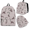 Lemur Pattern Print Backpack-grizzshop