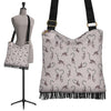 Lemur Pattern Print Crossbody bags-grizzshop