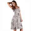 Lemur Pattern Print Dress-grizzshop