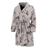 Lemur Pattern Print Men Long Robe-grizzshop