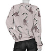 Lemur Pattern Print Women's Sweatshirt-grizzshop