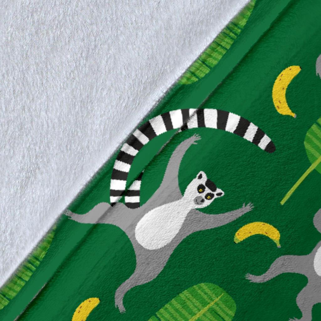 Lemur Print Pattern Blanket-grizzshop