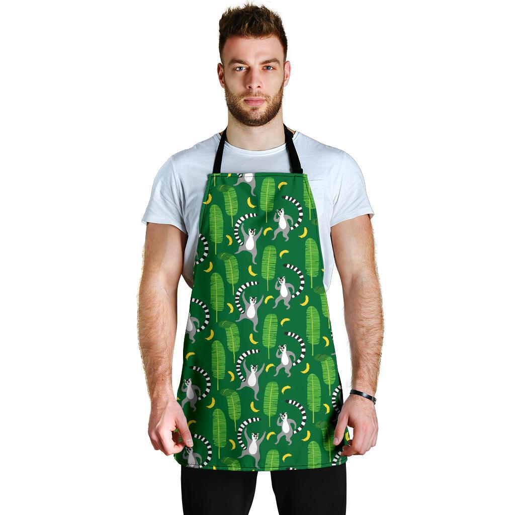 Lemur Print Pattern Men's Apron-grizzshop