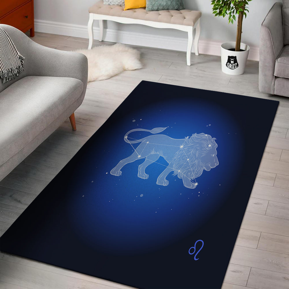 Leo Constellation Print Floor Mat-grizzshop