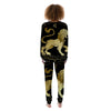 Leo Sign Black And Gold Print Women's Pajamas-grizzshop